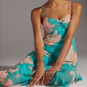 COPY - Hutch Anthropologie Floral Tiered Maxi Dress Size 2